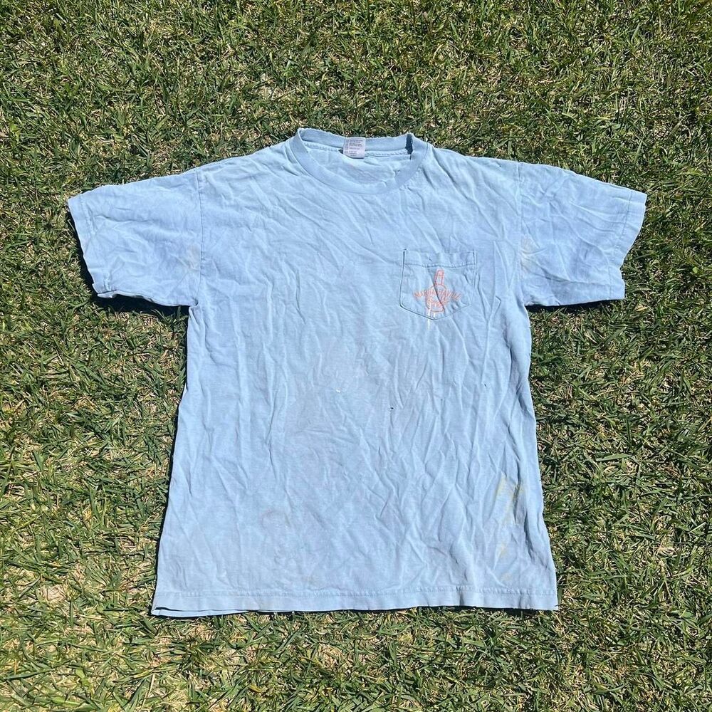 1990s margaritaville distressed tee pocket mens size L